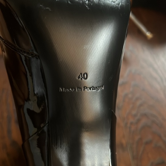 H&M Premium Patten Leather Boots Size 8.5 - Picture 6 of 14